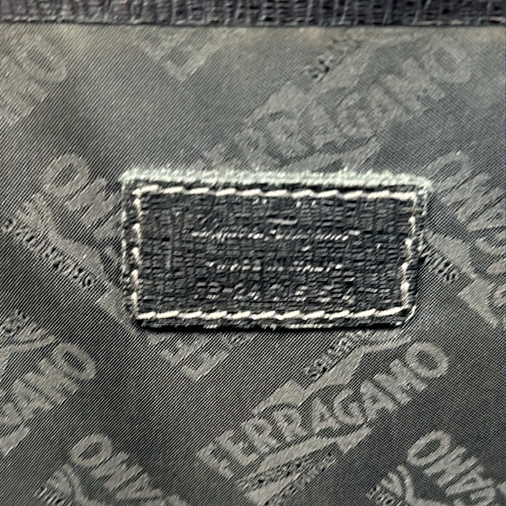 Authenticated Vintage Salvatore Ferragamo Satchel - Black - Picture 12 of 15